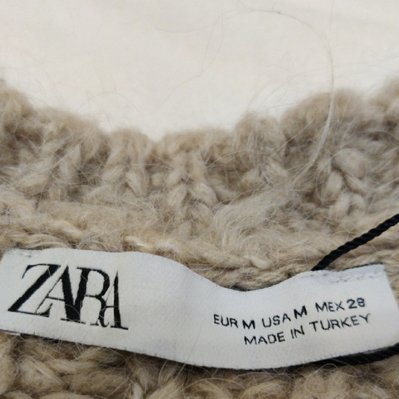 Zara Beige Knit Cardigan - Picture 9 of 14